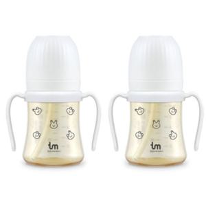 토비앤몰리 유아 물컵 빨대컵 돗바니 화이트 180ml X2