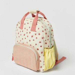개인화 된 수 놓은 딸기 아이 배낭 유모차 Schoolbag 선물 아기 학교 가방 어린이 맞춤형 다시 이름