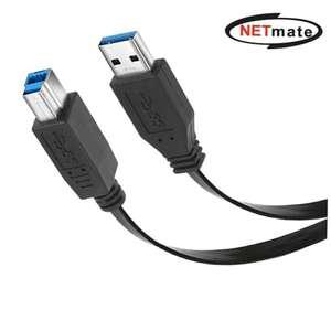 NETmate USB 3.0 평면 AM-BM 프린터케이블 3M