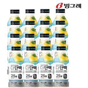 빙그레 더단백 워터 프로틴 백자몽 드링크 400ml (16입) 단백질 음료