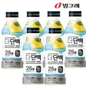 빙그레 더단백 워터 프로틴 백자몽 드링크 400ml (6입) 단백질 음료