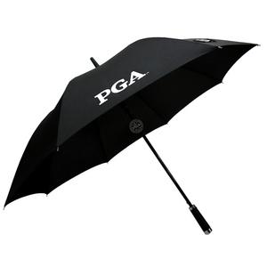 PGA 골프 무지 70 자동장우산, 블랙, 1개