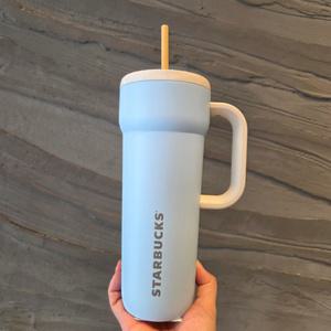 스타벅스 SS 서머 브리즈 단테 텀블러 710ml 각인 대용량 손잡이 스텐