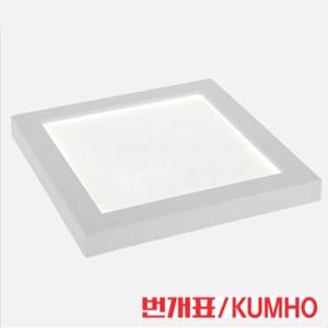 번개표 led 엣지 사각 직부등 베란다등 복도등 10인치 20W 주광색