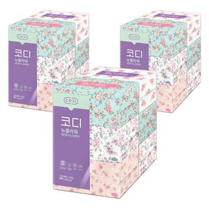 [코디] 뉴플라워 미용티슈 250매x6입 3팩