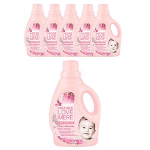 네이쳐러브메레 유연제, 용기, 체리블러썸향, 1800ml, 6개