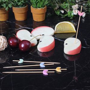 과일꼬치 꽃잎꼬지 2.0mmX9cm/500개 과일 산적 나무 꼬치 대나무꼬지