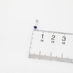 [신세계라이브쇼핑][옷자락] 여자 플랫 라운드 블루 실버 925 미니 피어싱