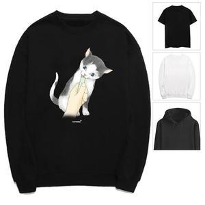 [OFK459RQ]야옹이 고양이 반려동물 집사 cat 후드티