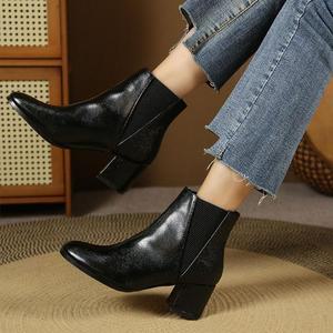 [OFM89PP8]스판앵클부츠 6cm XF2024 A6