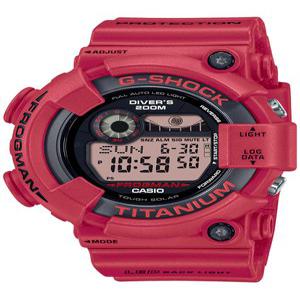 카시오 지쇼크 지샥 손목시계 FROGMAN 30th Anniversary 터프 솔러 전파 솔라 GW-8230NT-4JR 맨즈 레드