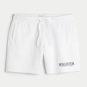 HOLLISTER 플리스 로고 그래픽 반바지 9인치