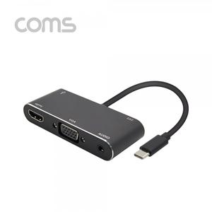 [FW699]  Coms USB 3.1 (Type C) 컨버터, Type C to HDMI & VGA - USB/C 충전
