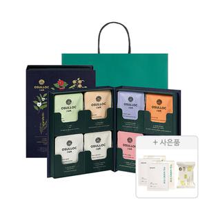 오설록 마스터블렌드 8종, 32개입, 1개 + 증정 ( 쇼핑백, 1개 + 제주 그린티 시트 마스크 2매 , 2개  + 그린티웨하스 17g,1개 )