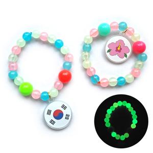 [해피메이크] 나라사랑 양면 (태극기 무궁화) 야광팔찌/우리나라 팔찌만들기