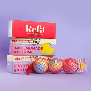 케피 핑크레모네이드(3개입) 240g 입욕제 배쓰밤 거품입욕제 바스볼 버블바 거품목욕 아로마 반신욕