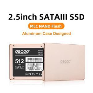 OSCOO 노트북 데스크탑용 내장 솔리드 스테이트 드라이브 25 인치 Sata3 MLC SSD 하드 128GB 256GB HDD 디