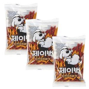 [BZJL8F9V_4C]강아지 치킨 스타일 치즈버거 100g 3P 져