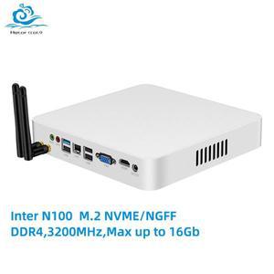 Helorpc 오피스 미니 PC, 윈도우 10, DDR4, M.2, NVME, 6 * USB, 1 * VGA, 1 * HDMI, 1 * 기가비트 LAN 오