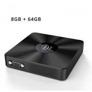 T92 인텔 셀러론 N3350 미니 PC, DDR3, 8GB, 64GB, 와이파이, BT LAN, VGA, 윈도우 10 데스크탑, 오피스 컴