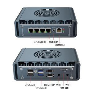 LAN 선풍기 미니 PC, 인텔 12 세대 N100 pfSense proxmox 방화벽 Comouter, 윈도우 11, 1 * RJ45 COM 소프