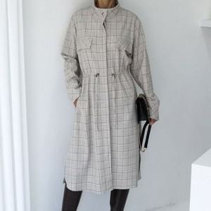 가을 박시 원피스자켓 자켓 체크 자켓원피스 원피스