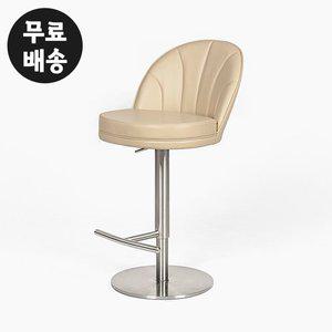 [벤티스가구]리듀 가죽 바체어 높은 아일랜드 의자 까페 인테리어 홈바 주방(라이트옐로우)