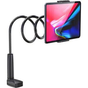 WIXGEAR 태블릿 홀더 마운트 구스넥 테이블 상판용 침대 소파 스탠드용 아이패드 호환 삼성제품 호환 아마존 파이어 HD 등과 호환 가능