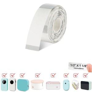 주방 식품 항아리 식별용 투명 라벨 스티커, 열 내유성 종이, D30 D30S D30Pro 프린터에 적합, 14x30mm