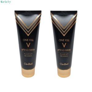 끌레드벨 골드 리프팅팩 원킬 브이 마스크 실 리프팅 블랙 70ml 2개