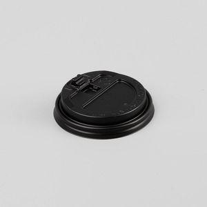 블랙 10oz 13oz 개폐형 종이컵 뚜껑 리드 100개 X3개