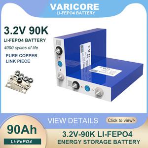 VariCore 리튬 인산철 배터리 FL90K DIY 12V 24V 바이크 오토바이 전기 차량 태양광 인버터 보트 3.2V 90Ah