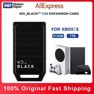웨스턴 디지털 수납함 확장 카드 Xbox 시리즈 X용 S- 재개 플러그 앤 플레이 ssd C50 WD BLACK 512GB 1TB