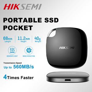 HIKSEMI 휴대용 내장형 SSD USB 3.0 C타입 최대 미션 변속기 속도 450 MB/s T100 512GB 포켓