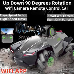 스마트 와이파이 FPV HD 카메라 리모컨 자동차, 스턴트 드리프트 제스처 사진, 위 아래 90 도 회전 고속 RC 2 4G