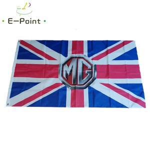 영국 MG 자동차 깃발, 2ft * 3ft (60*90cm) 5ft (90*150cm) 크기, 가정 배너 선물용 크리스마스 장식