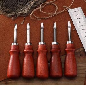 0.8/1.0/1.2/1.4/1.6Mm Sharp Leather Edge Beveler For Craft Skiving Knife Cutting Hand Tool