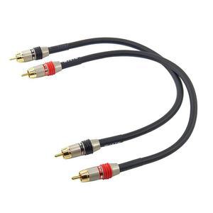 WJSTN RCA to 오디오 케이블 서브 우퍼 디지털 동축 수 - 듀얼 차폐 와이어 블랙 2팩 (1피트) 554976