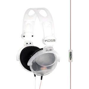 Koss CL20i 투명 온이어 유선 레트로 헤드폰 3.5mm 플러그