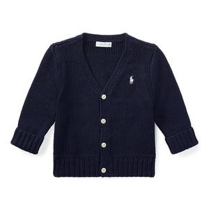 랄프 로렌 베이비 남아 코마면사 V넥 카디건(CWPOSWEI6820015410)