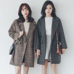 자켓 코트 CWAJ2923 모직 겨울 여성 루 (WFHB087)