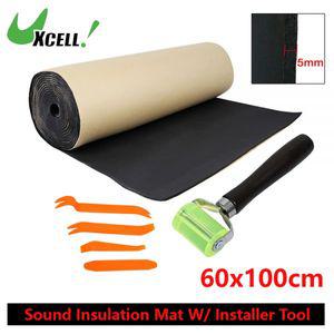 방음스펀지 자동차 방진 패드 흡음테이프 Uxcell-자동차 방음 매트 60x100cm 5mm 도어 후드 엔진 열 파이어