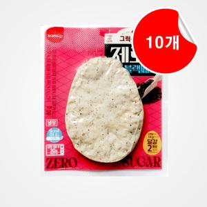 [삼립] 그릭슈바인 제로닭 블랙페퍼맛, 80g, 10개
