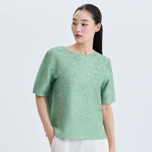[갤러리아] 그레인 하프 슬리브 티셔츠_EPTSS225003