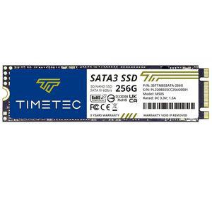 Timetec 256GB SSD 3D NAND TLC SATA III 6Gb/s M.2 2280 NGFF 128TBW 리더기 속도 최대 550MB/s SLC 캐시