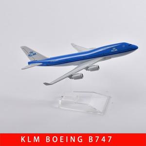 JASON TUTU 보잉747 KLM 로얄 더치 항공 모형 비행기, 다이캐스트 메탈 1/400 체중계 16cm