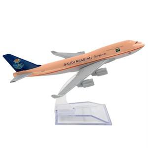 1/400 스케일 사우디 항공 B747 합금 비행기 16cm 보잉 모델 장난감 장식 어린이 컬렉션 선물