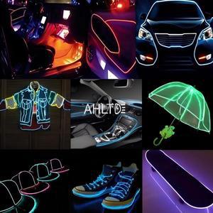 자동차 조명용품 자동차 인테리어 LED 장식 램프 EL 배선 네온 스트립 DIY 유연한 주변 조명 USB  분위기