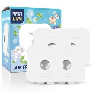 [2+2] 코코도르 비치형 방향제 12ml 4개 실내용 화장실용 차량용