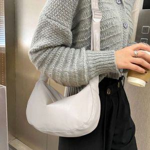 쇼퍼백 여성 심플 귀여운 미니 반달 숄더백 크로스백 가방